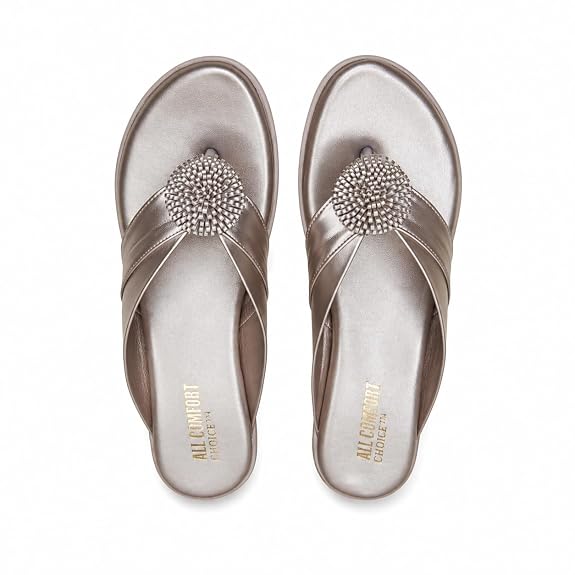 Women Comfort Slippers Wedge Heel | Soft Cushion Slip-On Flip Flops | Stylish Daily Wear Casual Sandals for Ladies