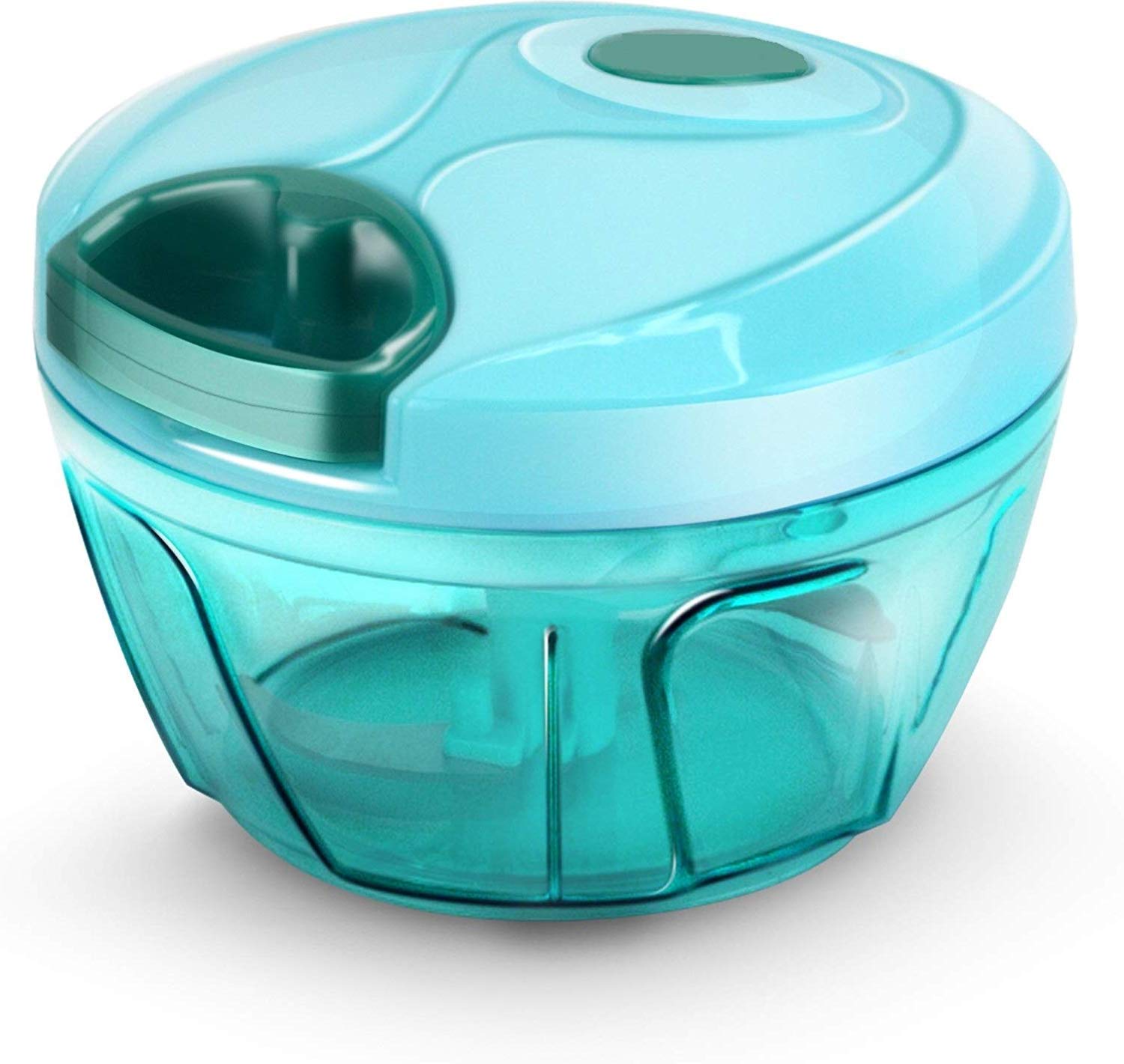 Decora New Handy Mini Plastic Chopper with 3 Blades, Green