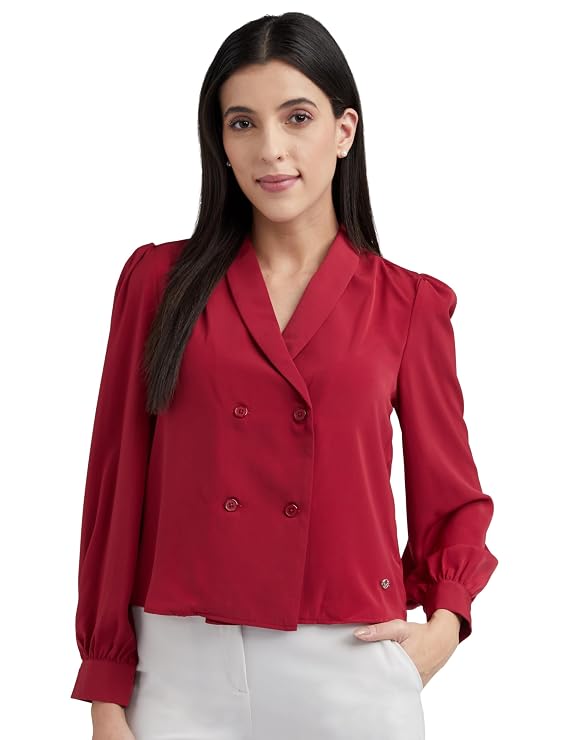Allen Solly Women' Polyester Regular fit Blouse