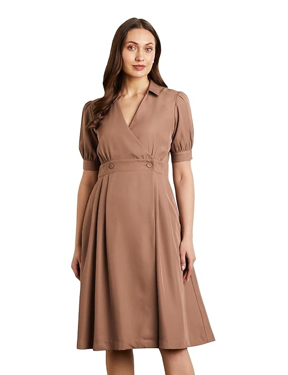 Symbol Premium Women's Fit & Flare Wrap Dress