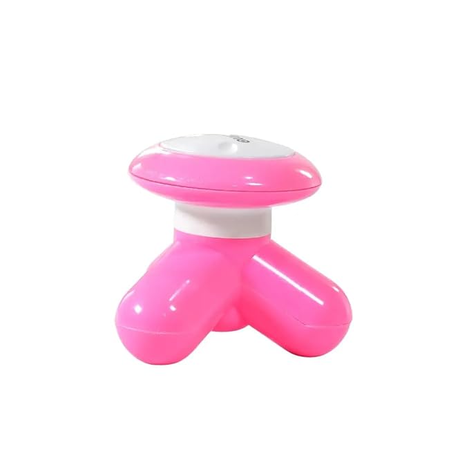 Shrlok Mini Electric Body Massager for Pain relief || USB Powered & 3 AAA Battery Support || Massager for Head, Foot and Full Body Pain Relief | Lightweight & Portable (MultiColour)